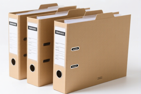 Paper Tax Report Folders
