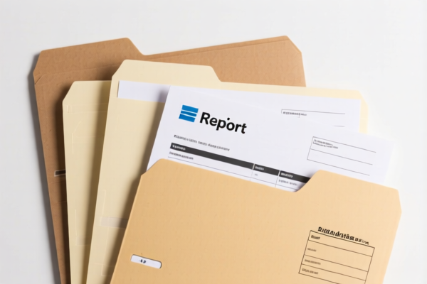 Paper Tax Report Folders