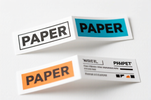 Blank Printed Paper Labels