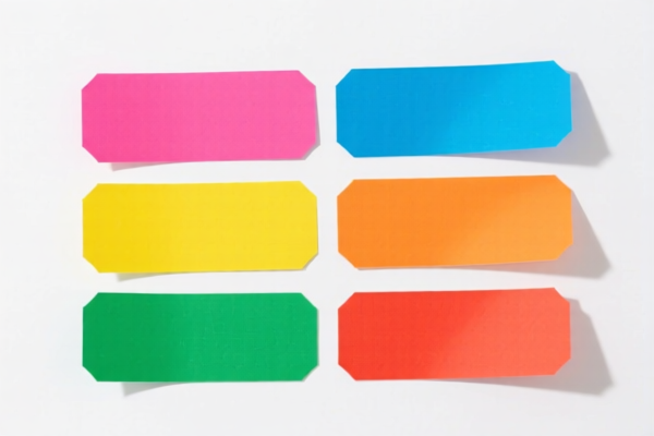 Colored Printed Paper Labels