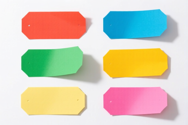 Colored Printed Paper Labels