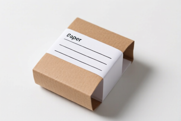 Folded Printed Paper Labels
