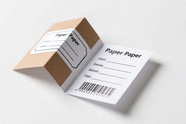 Folded Printed Paper Labels
