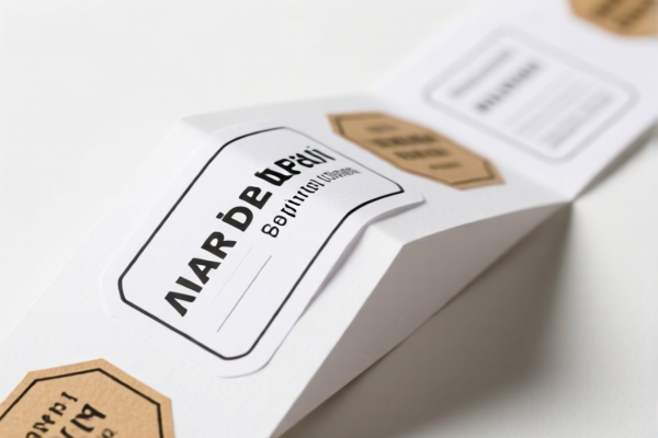 Folded Printed Paper Labels