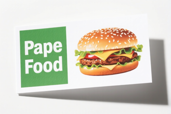 Frozen Food Printed Paper Labels