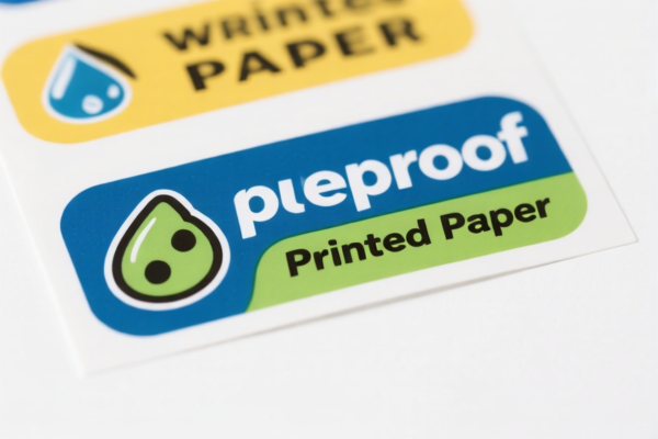 Waterproof Printed Paper Labels