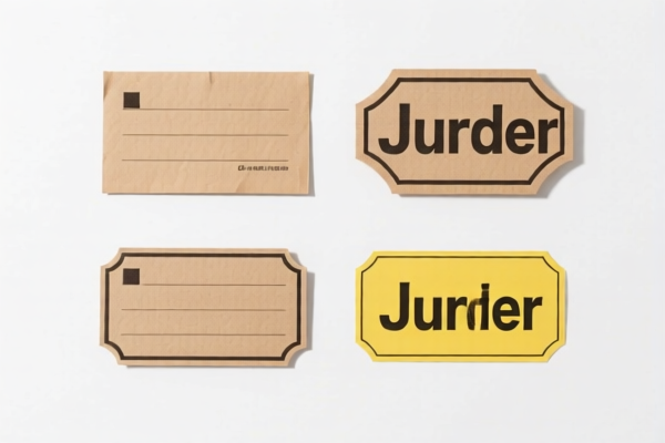 Furniture Paper Labels