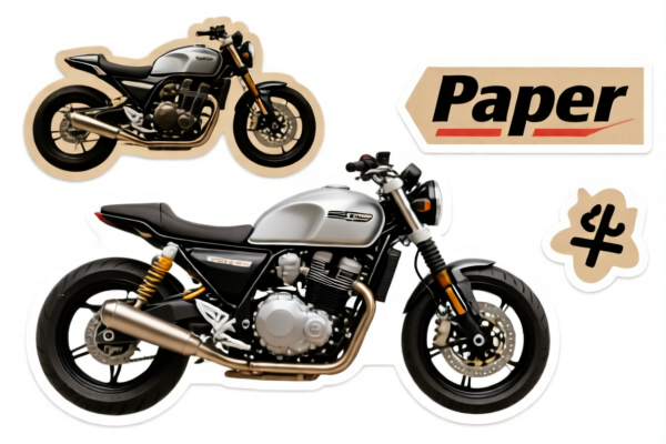 Motorcycle Paper Labels
