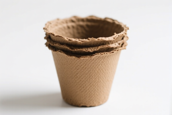 Molded pulp plant pots