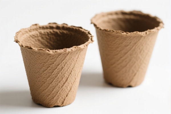 Molded pulp plant pots