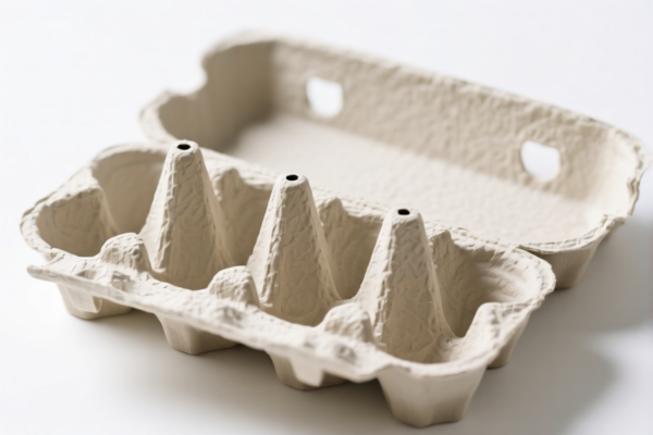 Pressed pulp egg trays