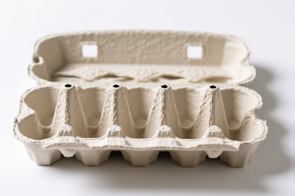 Pressed pulp egg trays