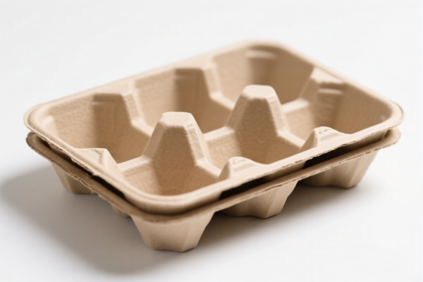 Pulp molded trays