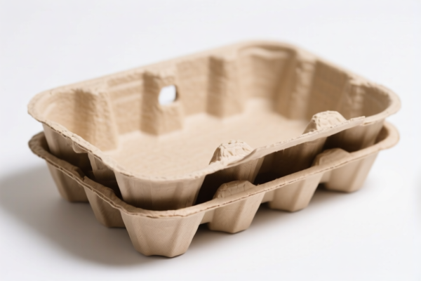 Pulp molded trays