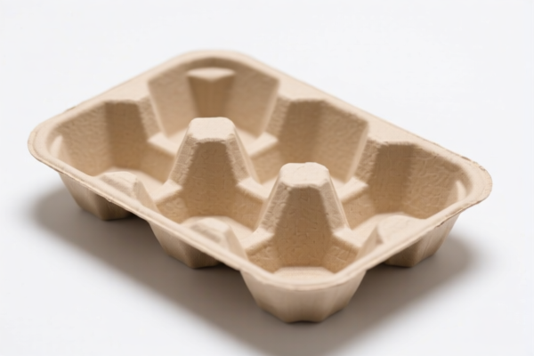 Pulp molded trays