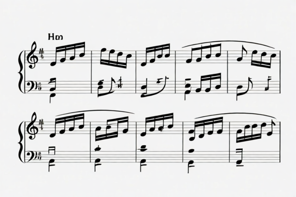 Piano sheet music