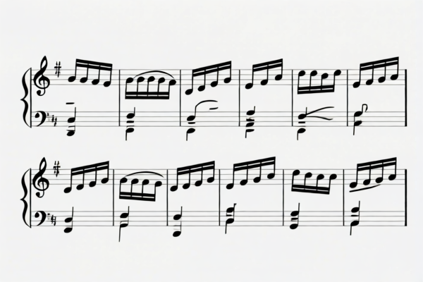 Piano sheet music