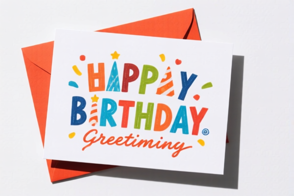 Birthday greeting postcards