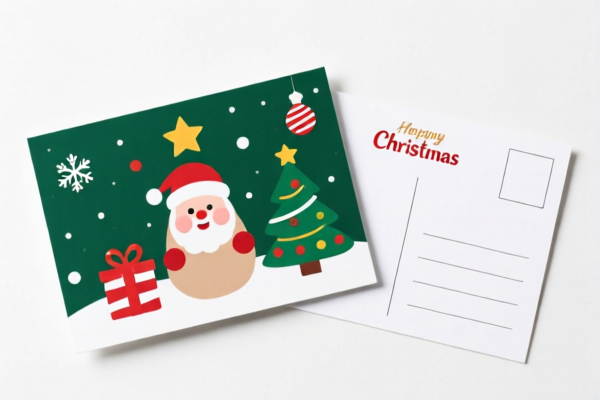 Christmas themed postcards