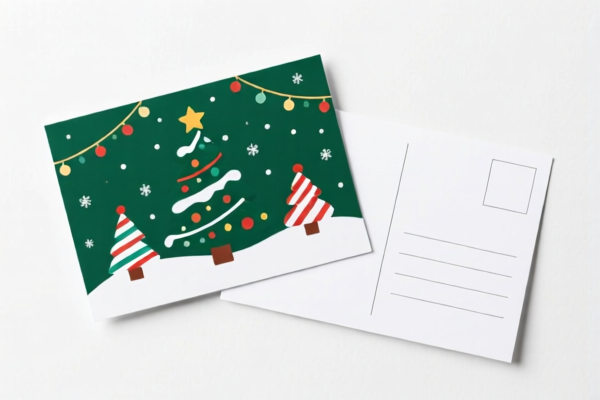Christmas themed postcards