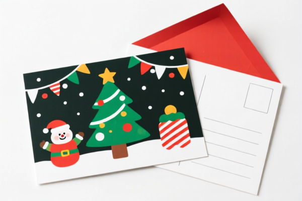 Holiday themed postcards