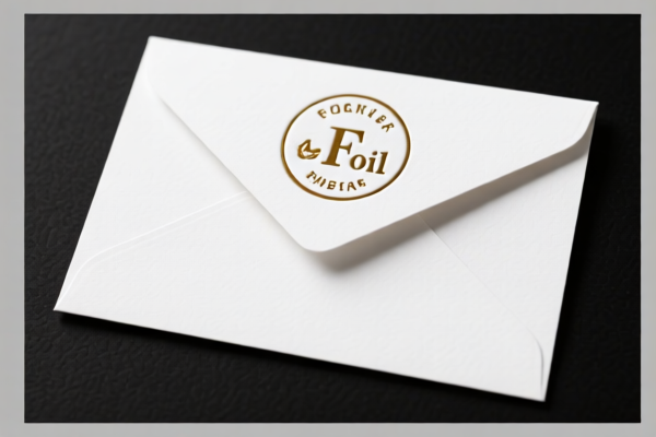 Hot foil stamped postcards