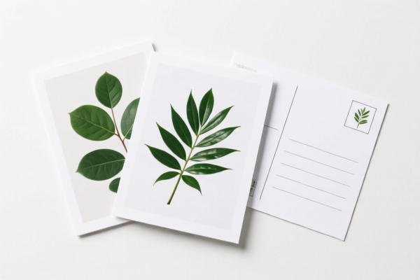 Plant themed postcards