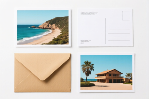 Postcards with envelopes