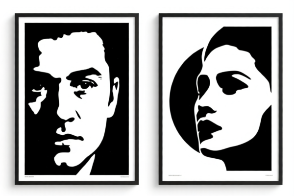 Black and White Art Posters
