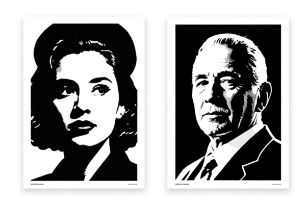 Black and White Art Posters