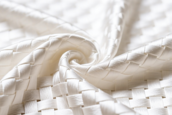 Plain woven silk fabric