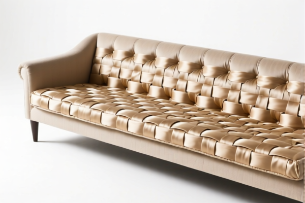 Silk fabric for upholstery