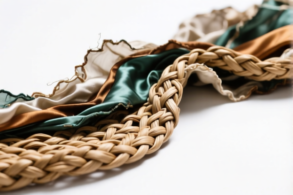 Silk waste lining fabric