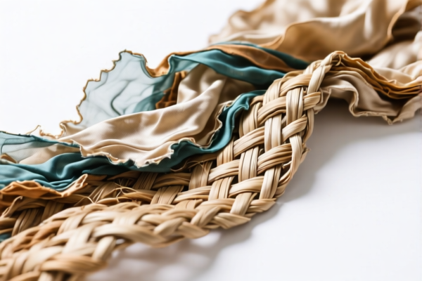Silk waste lining fabric
