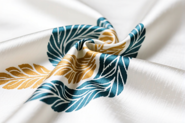 Printed Silk Woven Fabrics (Width Over 127cm)