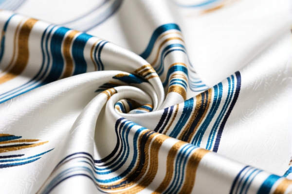 Printed Silk Woven Fabrics (Width Over 127cm)