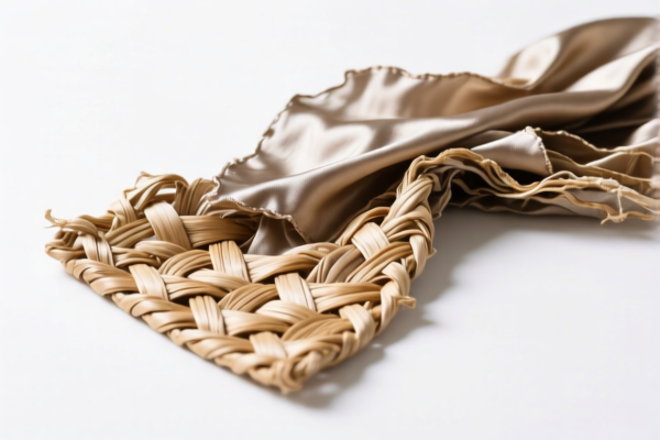 Woven fabrics of silk waste (non