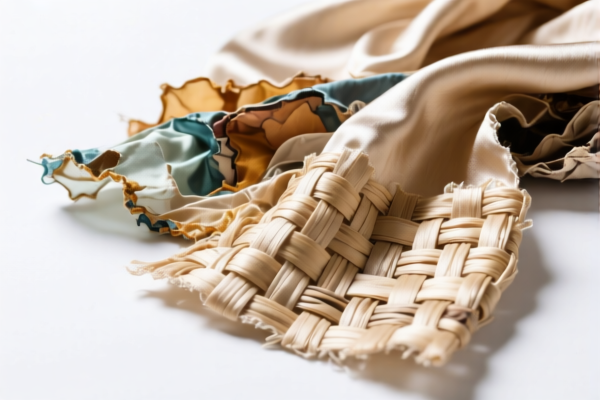 Woven fabrics of silk waste (non