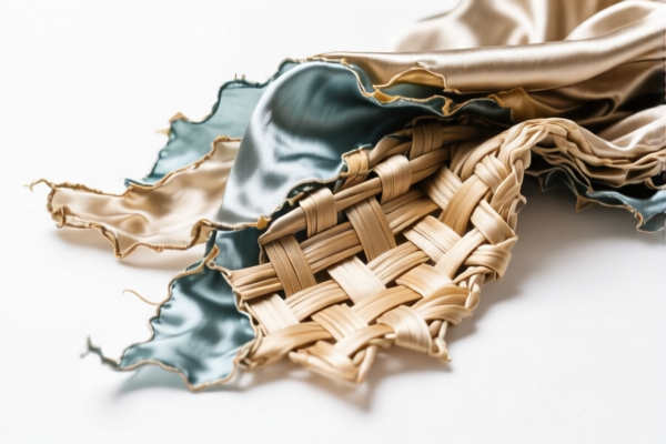 Woven fabrics of silk waste (non