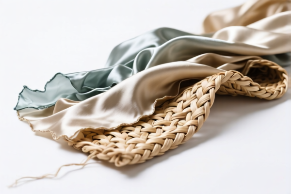Woven fabrics of silk waste (non