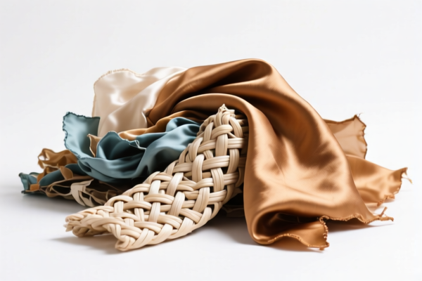 Woven silk waste fabrics (non