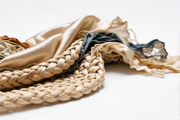 Other woven fabrics of silk waste