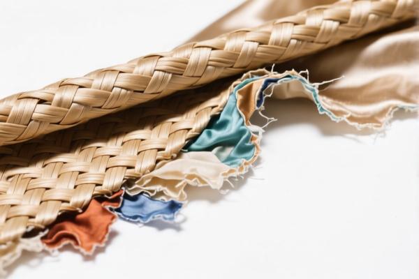 Other woven fabrics of silk waste