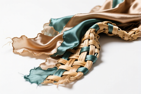 Other woven fabrics of silk waste