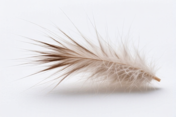 Untreated fine animal hair