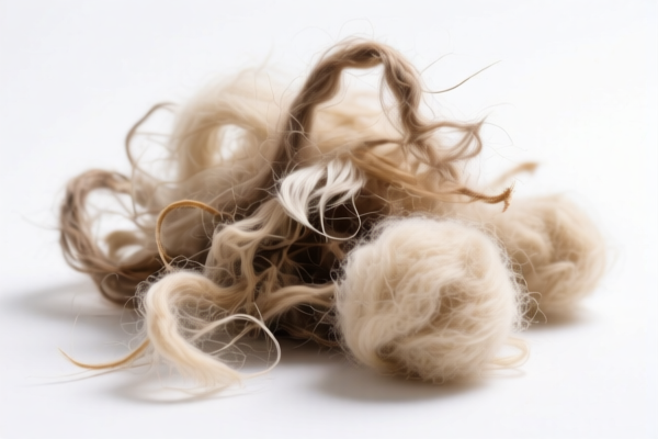 Animal hair waste