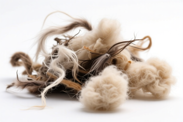 Animal hair waste