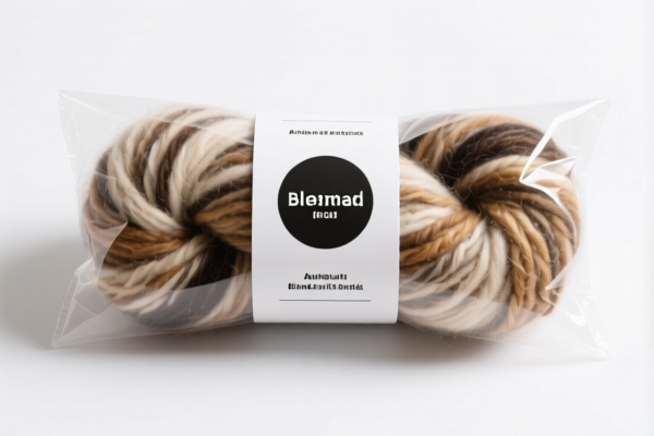 Fine animal hair blended yarn retail packaged