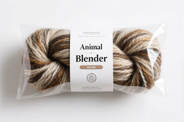 Fine animal hair blended yarn retail packaged