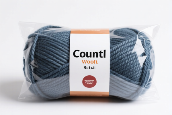High count wool yarn retail packaged